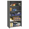 Tennsco , Closed Commercial Steel Shelving, Six-Shelf, 36w X 24d X 75h, Medium Gray ESPC62436MGY